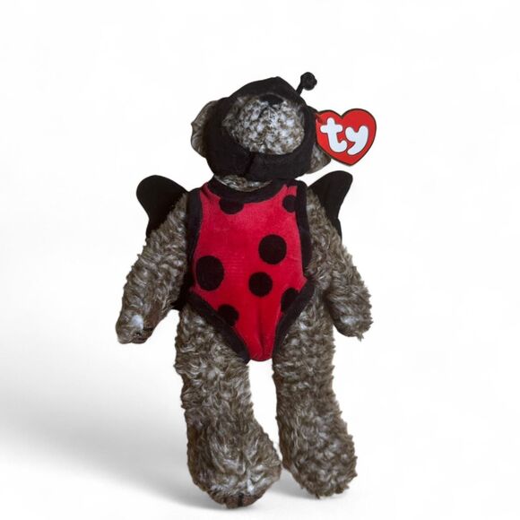2 Ty Attic Treasures "Bugsy" Bear Ladybug Costume - Picture 7 of 8